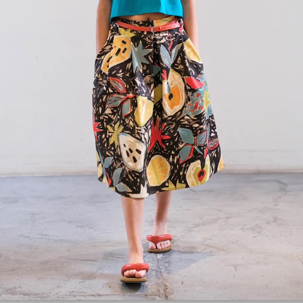 NWT Sofie D'Hoore Selena Fruit Skirt Size 34